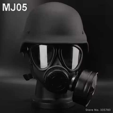 MJ05 helmet & Full mask Real gas mask quality Configuration Z-B-R2-V Effective filter Chemical poiso