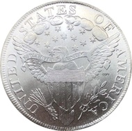 Koin Amerika Serikat 1800 Liberty Terbungkus Dada Satu Dolar Elang