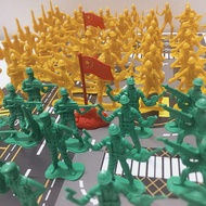 ☬﹉Nostalgia Plastik Model Askar Kecil Mainan Set Meja Pasir Tentera Mainan Pendidikan Mainan Budak M