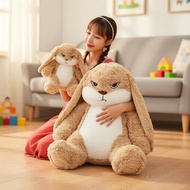 Soft Grumpy Bunny Doll | Cute Stuffed Rabbit Pillow | Ready to Ship | Great for Girls' Gifts  Bantal