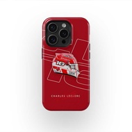 Charles Leclerc 2025 Ferrari Helmet Livery F1 Phone Case suitable for iPhone17 16PM 15ProMax 11Pro 1