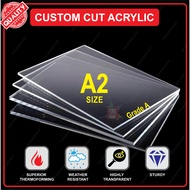 Custom Cut Acrylic Sheet (A2 size), Custom Cut Transparent Acrylic Board , Clear Plastic Sheet