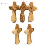 Wooden Crosses Charms Hand Held Crosses Holding Crosses Prayer Gift for Clutching L