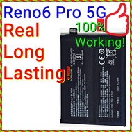 (Support 65W Super VOOC) NEW ORI Real Last Long Stable Battery BLP825 / BLP855 for Oppo Reno6 Pro 5G