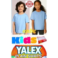 Yalex Plain Shirt Pambata - kids Light Blue Roundneck