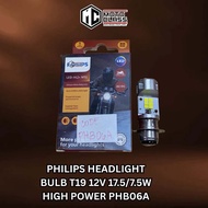 PHILIPS HEADLIGHT BULB T19 12V 17.5/7.5W HIGH POWER PHB06A AND DUAL PRO PHB06B