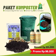 GROSIR Paket Komposter Kilat 80 Liter Compost Bag Easy Grow Kompos Tas
