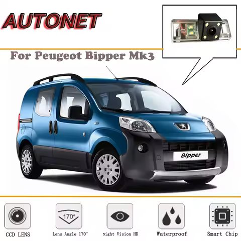 AUTONET Rear View camera For Peugeot Bipper MK3 2007~2018/Night Vision/Reverse Camera/Backup Camera/