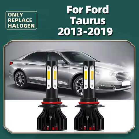 Car Headlight 12000LM LED Bulbs 9012 Hir2 90W Turbo Lamps 6000K Bright White For Ford Taurus 2013 20