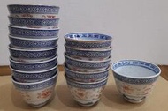 早期中國景德鎮加彩描金龍紋米粒茶杯- 直徑7 公分
