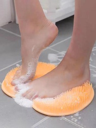 浴室墊，多功能沐浴工具矽膠去角質洗腳器防滑背部按摩按摩墊