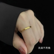 Cincin Belah Rotan Bajet Emas 916/Lucky Coin Gold Coin Letter Ring gold 916
