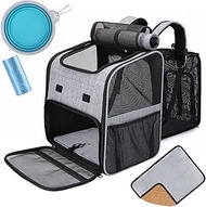 G-PBAG02 Pet Backpack, Dog and Cat Backpack, Pet Carry Backpack, Mesh Window, Extendable, Pet Carrie