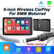 6 inch for BMW Motorcycles Wireless CarPlay Android Auto GPS Navigation Touch Screen Display, Compat