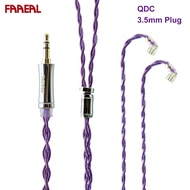 FAAEAL PurpleRice Earphone Cable With TFZ/0.78mm/QDC/S/C Pin Single Crystal Copper Replacement Wire