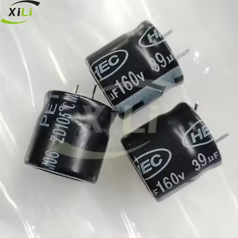 10PCS/LOT 160v 39uf HEC power supply motherboard filter aluminum electrolytic capacitor 105 degrees 