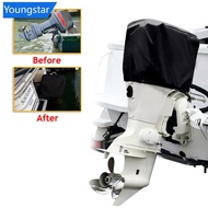 【FY】  15-250HP 210D Waterproof Motor Engine Boat Cover Yacht Half Outboard Anti UV Dustproof Cover B