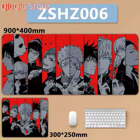 90x40cm Jujutsu Kaisen Gojo Satoru Ryomen Sukuna Okkotsu Yuta Nobara Megumi Yuji XXL Large Mousepad 