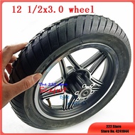 Motorcycle accessories 12 1/2 X 3.0 Wheel Tire Inner Tube Rim Set fits electric scooters E-bike folding bicycles 12'' wheels