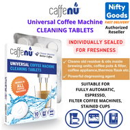 [SG STORE] Caffenu Espresso Coffee Machines Cleaning Descaling Tablet.. Breville, Jura, Delonghi... 10 Tablets