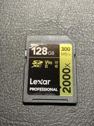 Lexar® 128GB Professional 2000x SDXC™ UHS-II V90記憶卡