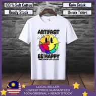 🔥Premium Cotton🔥 Be Happy Baju T shirt Lelaki 100% Cotton Men T shirt Baju Lelaki Baju Perempuan T shirt Lelaki