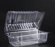 Lốc 100 hộp nhựa đựng bánh bông lan đưng thực phẩm H07 hình chữ nhật 20x 9.5x 9cm