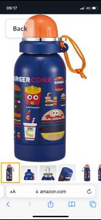 Skater Stainless Steel Water bottle 不鏽鋼水樽/水瓶 580ml (Burger Conx)