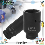 BRSELLER Heavy Duty Wrench, 24mm 36mm 6 Point Impact Socket Wrench,  1/2" Drive Pneumatic Socket Wre