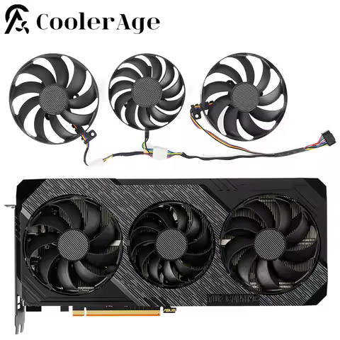 T129215BU T128010BU Graphics Card Cooler Replacement For ASUS Radeon TUF Gaming RX 5600 XT 5700 5700