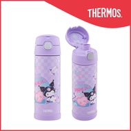 [New Arrival!] Thermos® F4021CFKU-PL  470ml Kuromi 2-Way Lid Light Bottle With Pouch