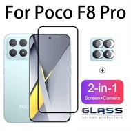 2 In 1 Poco F8 Pro Tempered Glass Screen Protector For Poco F8 F7 M7 X7 C71 C75 Ultra Pro Camera Len