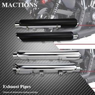 MoMotorcycle Slip-On Exhaust Muffler Shortshots Pipes For Harley Sportster XL 883 Iron 1200 48 72 Fo