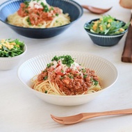 Made In Japan Splashing Water Ten Grass 22cm Deep Plate Albee Minoyaki Beige Ceramic Tableware Curry