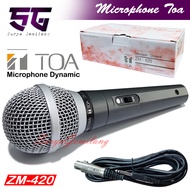 Mic TOA Mikropon ZM-420 Mikrofon Karaoke / Microphone Mic Kabel / MIK Asli Bergaransi Resmi Original