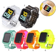 Transparent Silicone Band Strap for Apple Watch Iwatch Series 9 8 7 6 1 2 3 4 5 SE 38mm 40mm 42mm 44