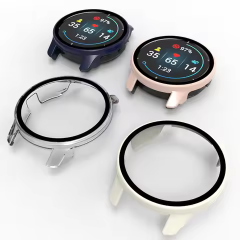 Hard Edge Shell Glass Screen Protective Case For Garmin Venu 2/3 smart Watch Protection For Garmin V