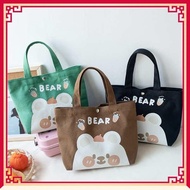 gentlewoman bag tote bag 2021 New Canvas Handbag Korean Version Cute Lunch Box Bento Bag Schoolgirl Small Fresh Tote Bag Small Cloth Bag