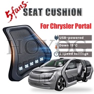 For Chrysler Portal Car Seat Cooling Lumbar Support Cushion Back Support Pillow USB Cooling Fan Brea