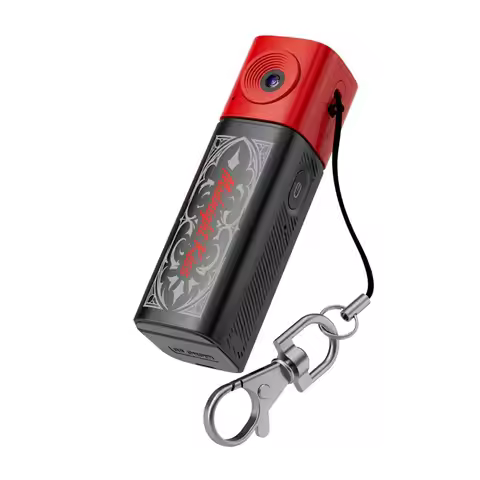 AM-Thumb Camera 2K HD Mini Keychain Recorder Portable Auto Focus 230° Video Recording Lipstick Pocke