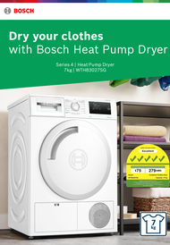 Bosch WTH83027SG 7KG Heat Pump Dryer