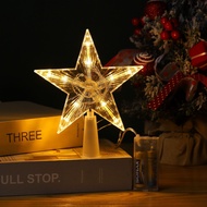 Christmas Tree Star Top Lights Decoration LED Glowing Star Lights Home Decoration Party Christmas Ne