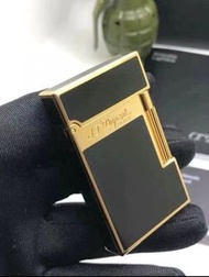 🎉全新有盒S.T.DUPONT 經典朗聲火機 漆黑金