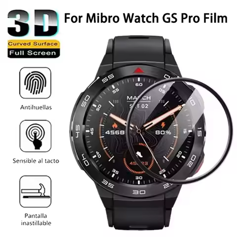 3D Curved Film For Mibro GS Pro HD Clear Full Coverage Soft Cover Screen Protector Accessories For M