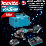 MAKITA GA005GM201 40V 125MM CORDLESS ANGLE GRINDER (C/W 2 X 40V 4.0Ah BATTERY & 1 X FAST CHARGER)