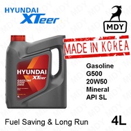 HYUNDAI Xteer G500 20w50 GASOLINE LPG Mineral Engine Oil 4L Made in Korea