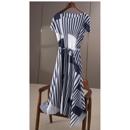 Pleated Dress & Blazers Set - Women's Formal Occasion Outfit | Bohemian Style