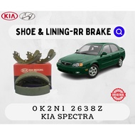 0K2N1 2638Z SHOE & LINING-RR BRAKE KIA SPECTRA 2001-2004
