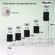 1ML Roll on Bottle Glass Bottle Steel Ball Sample Perfume Bottle