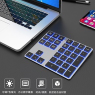 蓝牙数字小键盘 无线背光 可充电金属笔记本平板电脑手机通用键盘Bluetooth numeric keypad with wireless backlight rechargeable20240417